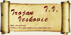 Trojan Vesković vizit kartica